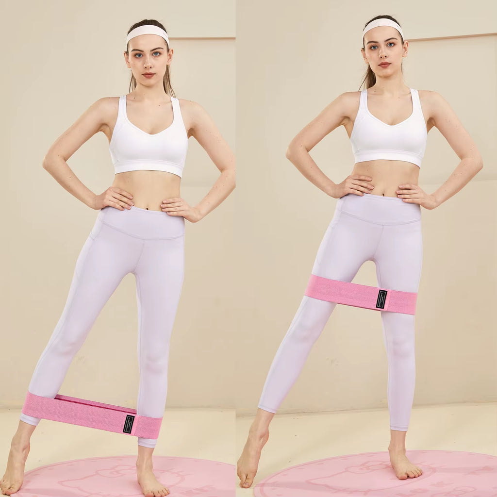 -Women'S Elastic Resistance Belt for Hip Fitness Yoga Squat Training Equipment Beautiful Butt Lifting Household Exercise