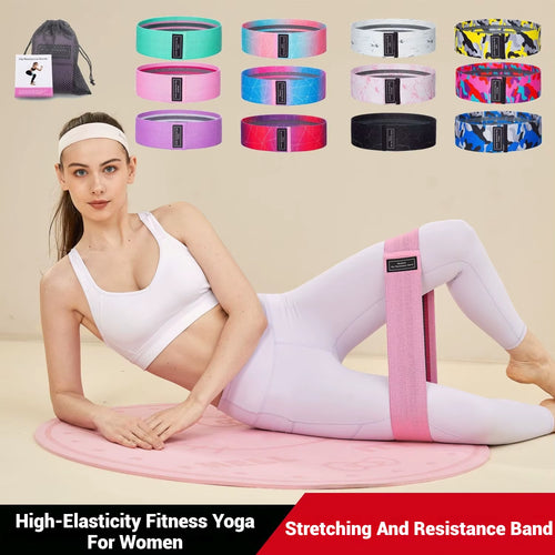 -Women'S Elastic Resistance Belt for Hip Fitness Yoga Squat Training Equipment Beautiful Butt Lifting Household Exercise