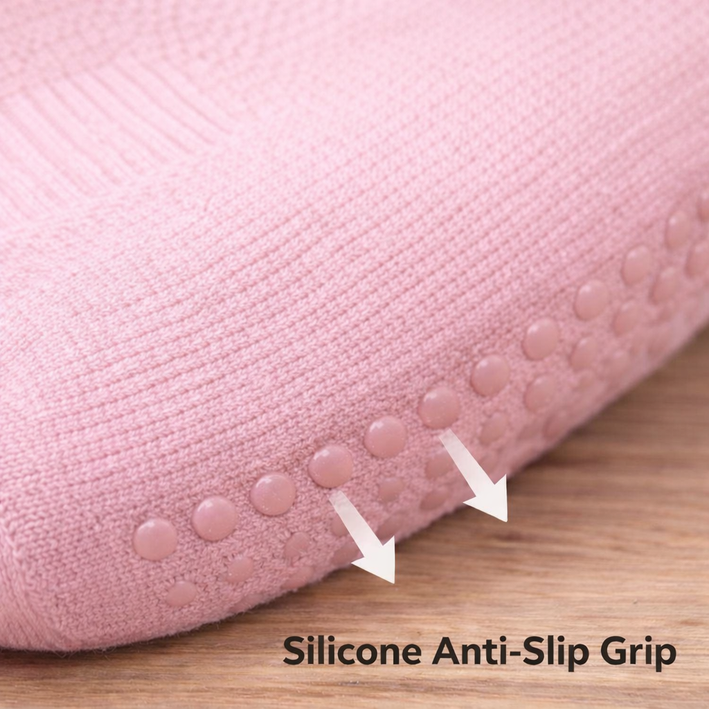 No-Slip Grip Socks™ – 4-Pair Studio Pack