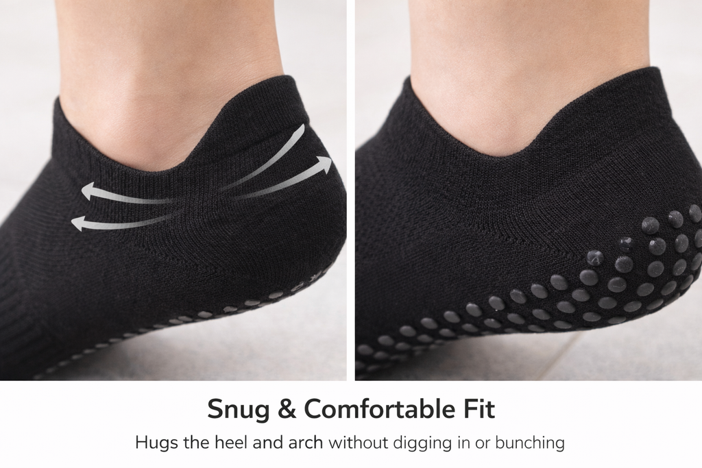 No-Slip Grip Socks™ – 4-Pair Studio Pack